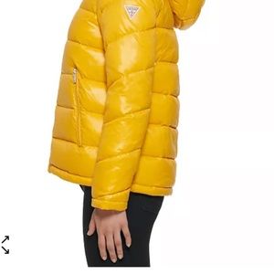 GUESS
Women's High-Shine Hooded Puffer Coat